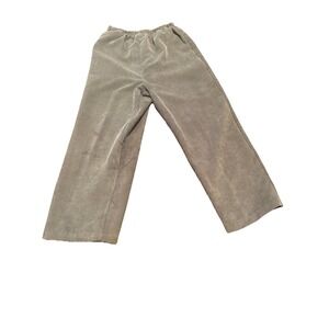 Vintage American Sweetheart Womens 10 Corduroy Pants Elastic Waist Brown Pulling